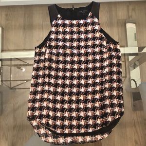 Silk and leather Rag and Bone tank top